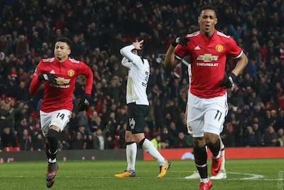 Manchester United vence al Derby County y avanza en FA Cup