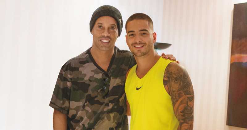 Ronaldinho aparecerá en el próximo videoclip de Maluma