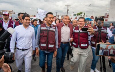 Frente a unas 15 mil personas en Huejotzingo, Adán Augusto López Hernández afirmó: “No hay un rincón del país donde no esté ya la Cuarta Transformación”.