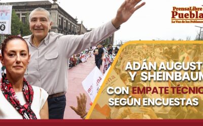 Adán Augusto y Sheinbaum con empate técnico según encuestas 