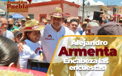 Proceso interno en Puebla: Armenta se distancia de sus contendientes.