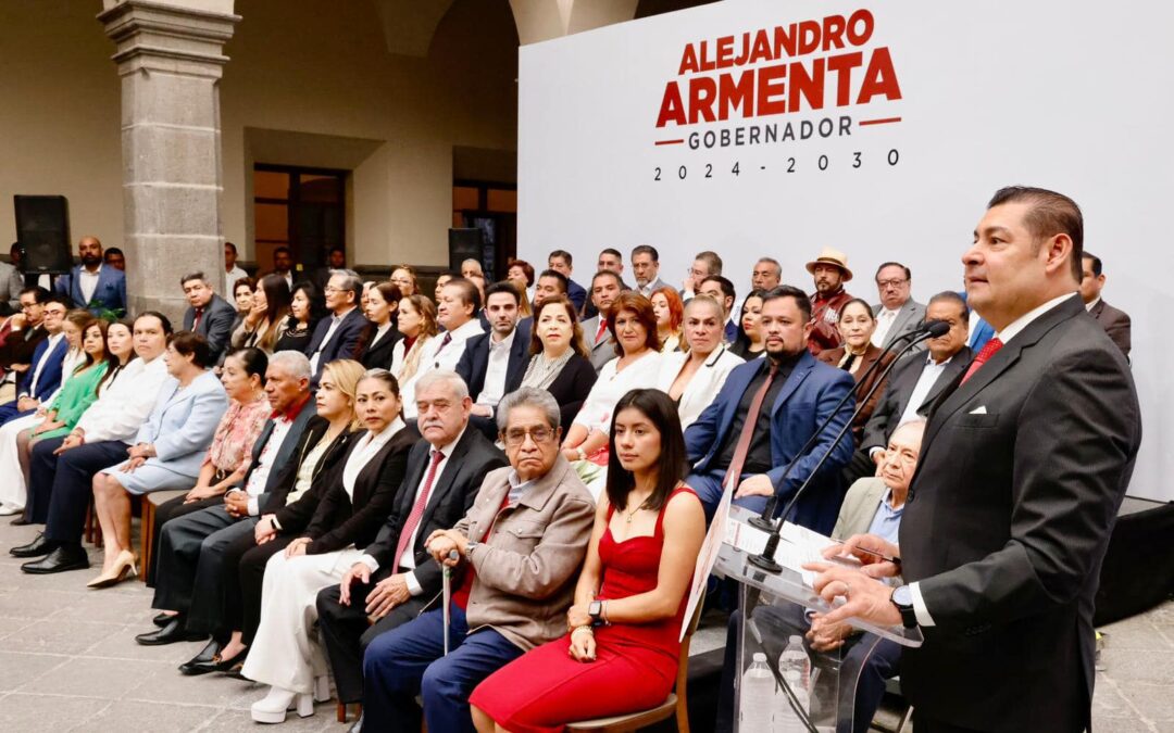 Alejandro Armenta conforma su gabinete: conoce a los nuevos secretarios y funcionarios