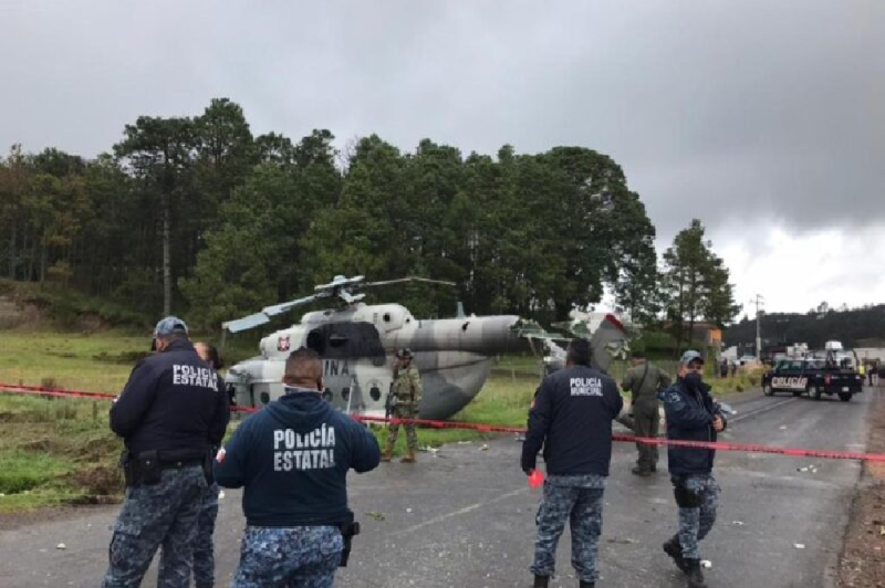 MARINA informa sobre accidente de helicóptero de la Armada de México, ocurrido en el Estado de Hidalgo