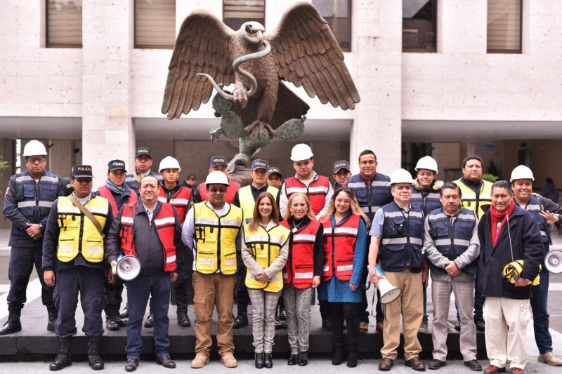 Participa Congreso de Veracruz en simulacro nacional de protección civil