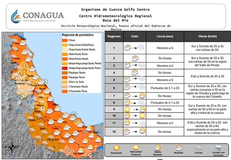 Ambiente diurno cálido por presencia de ‘Surada’ en algunas partes del Estado