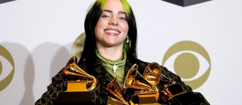 Billie Eilish se convierte en la gran triunfadora del Grammy