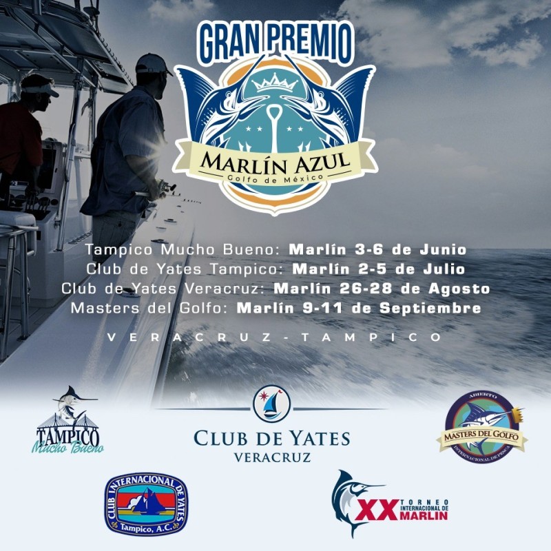 Disputarán Gran Premio “Marlín Azul” Golfo de México